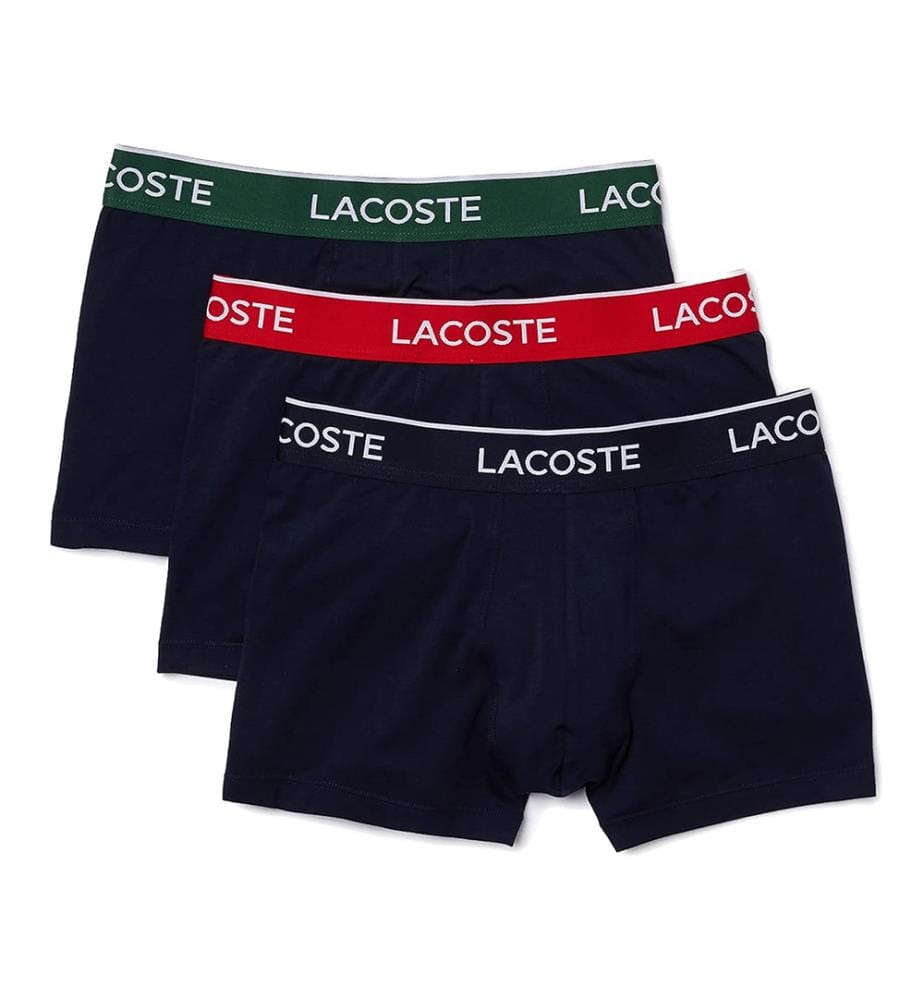 Lot de 3 slips de bain - Bleu marine, vert et rouge marine