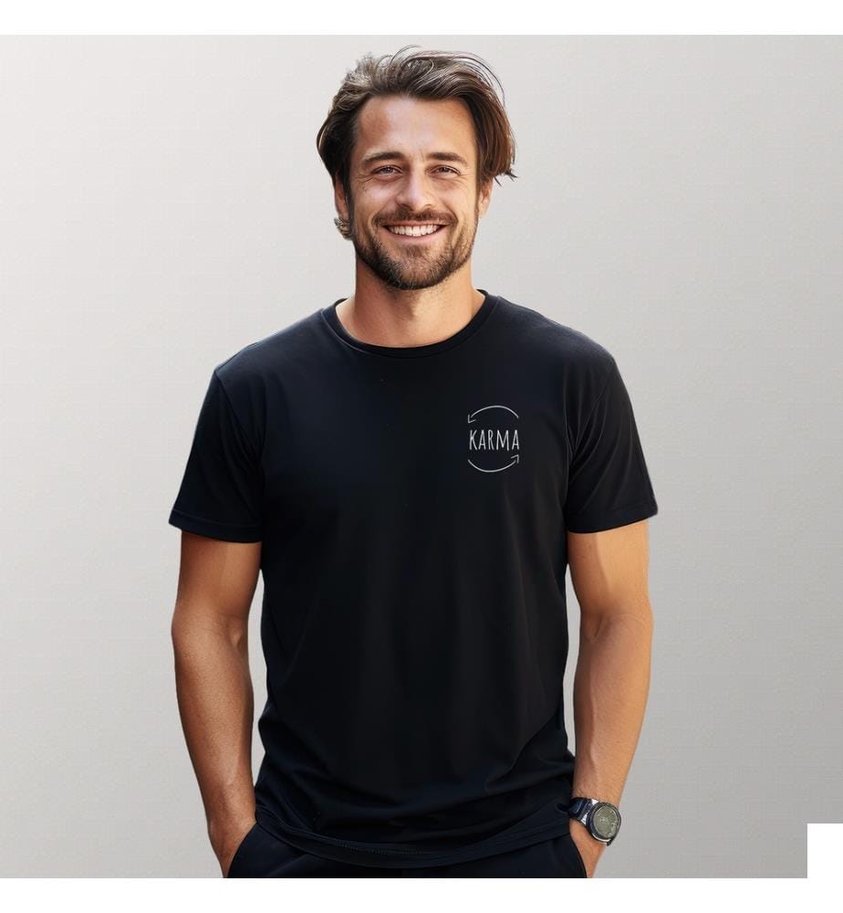 T-Shirt Noir Karma Cur