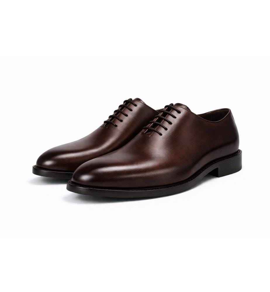 Oxford en cuir marron