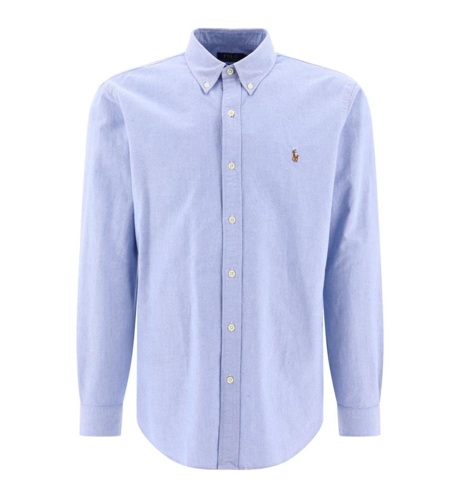 Chemise Oxford coupe ajustée Custom Fit - Bleu