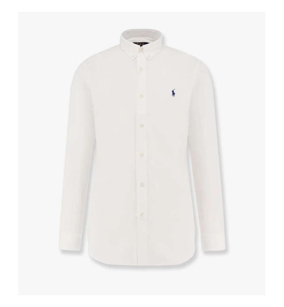 Chemise en coton stretch - Blanc