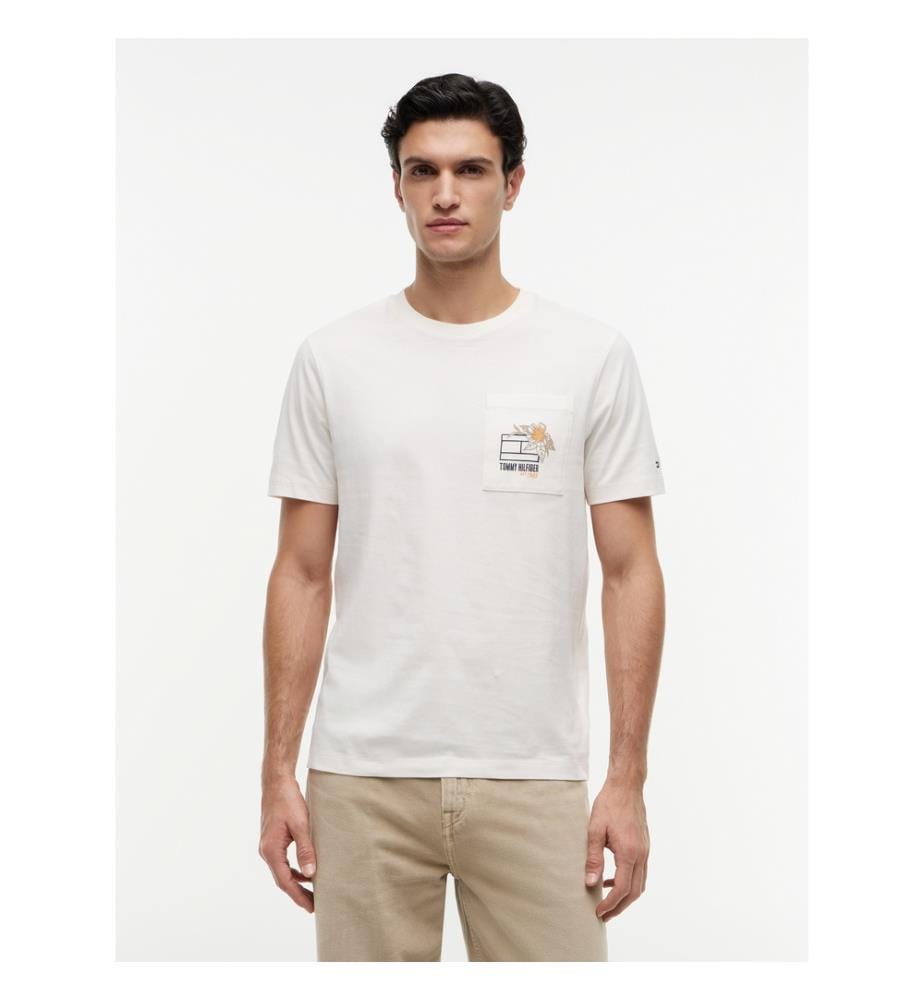 T-Shirt Summer Floral - Blanc