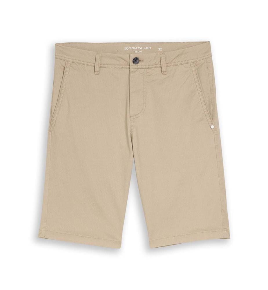 Ttslim Shino Shorts - Beige Mini Geometric Print
