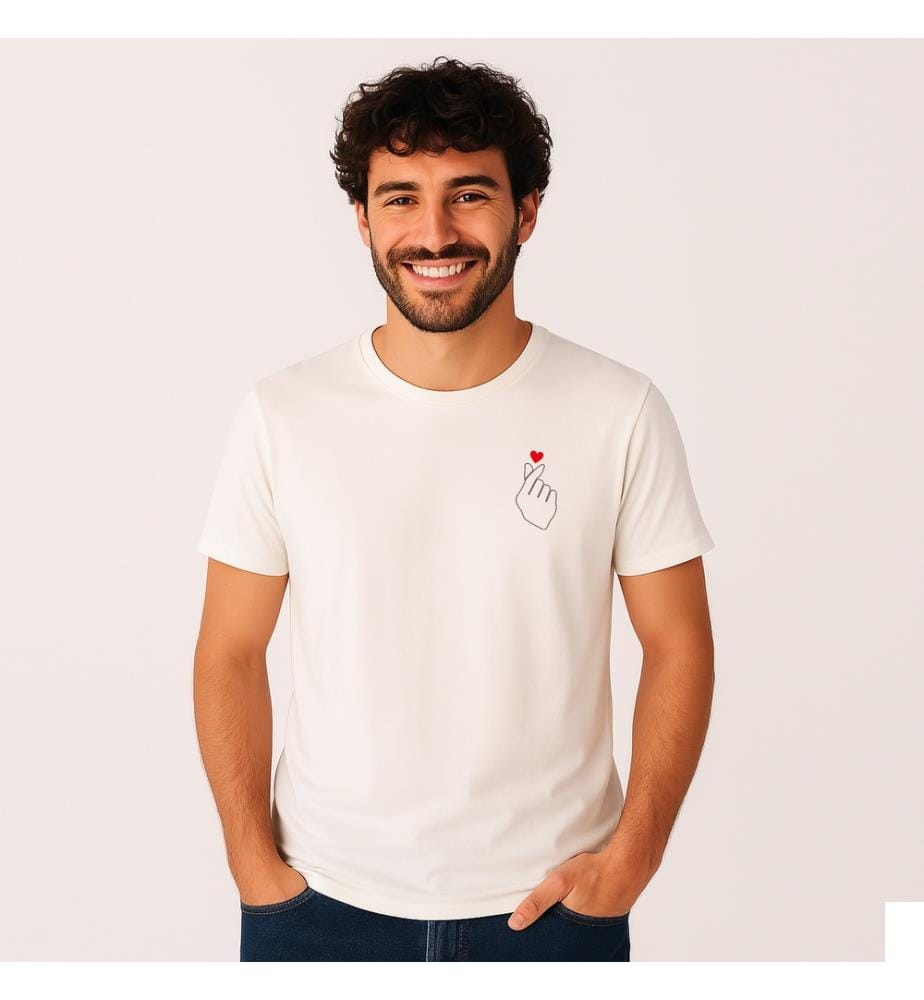 T-Shirt K Love Cur - Blanc