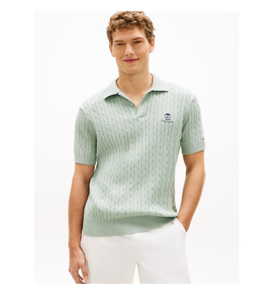 Polo à manches courtes en maille câble - PM3