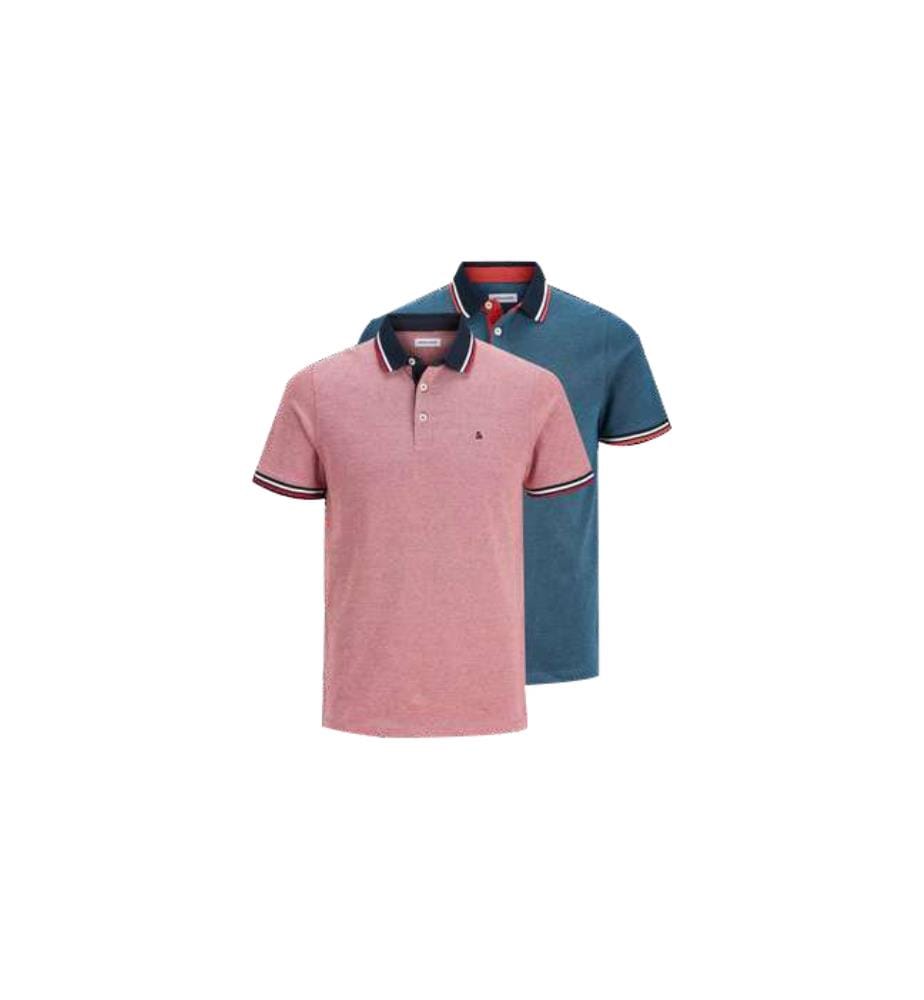 Lot de 2 Polos - Bleu et Rouge