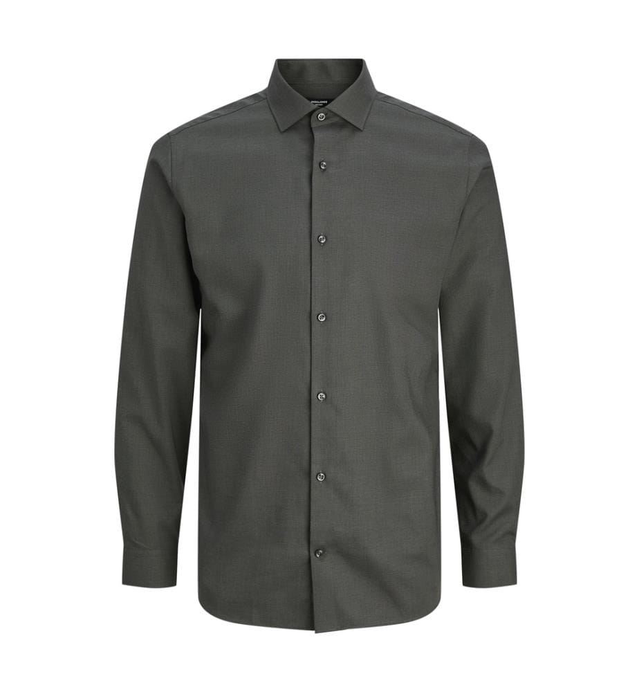 Chemise - Gris foncé Mélange Slim Fit