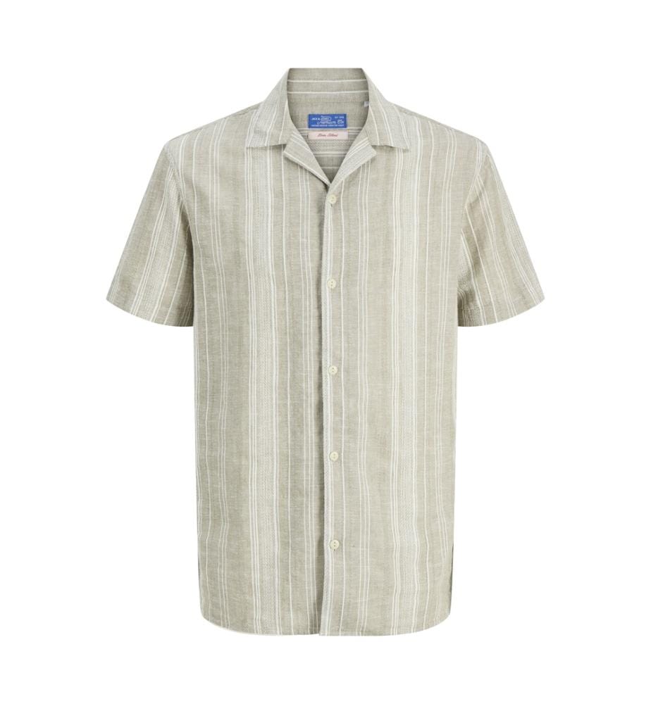 Chemise Dobby Regular Fit - Brun Claire