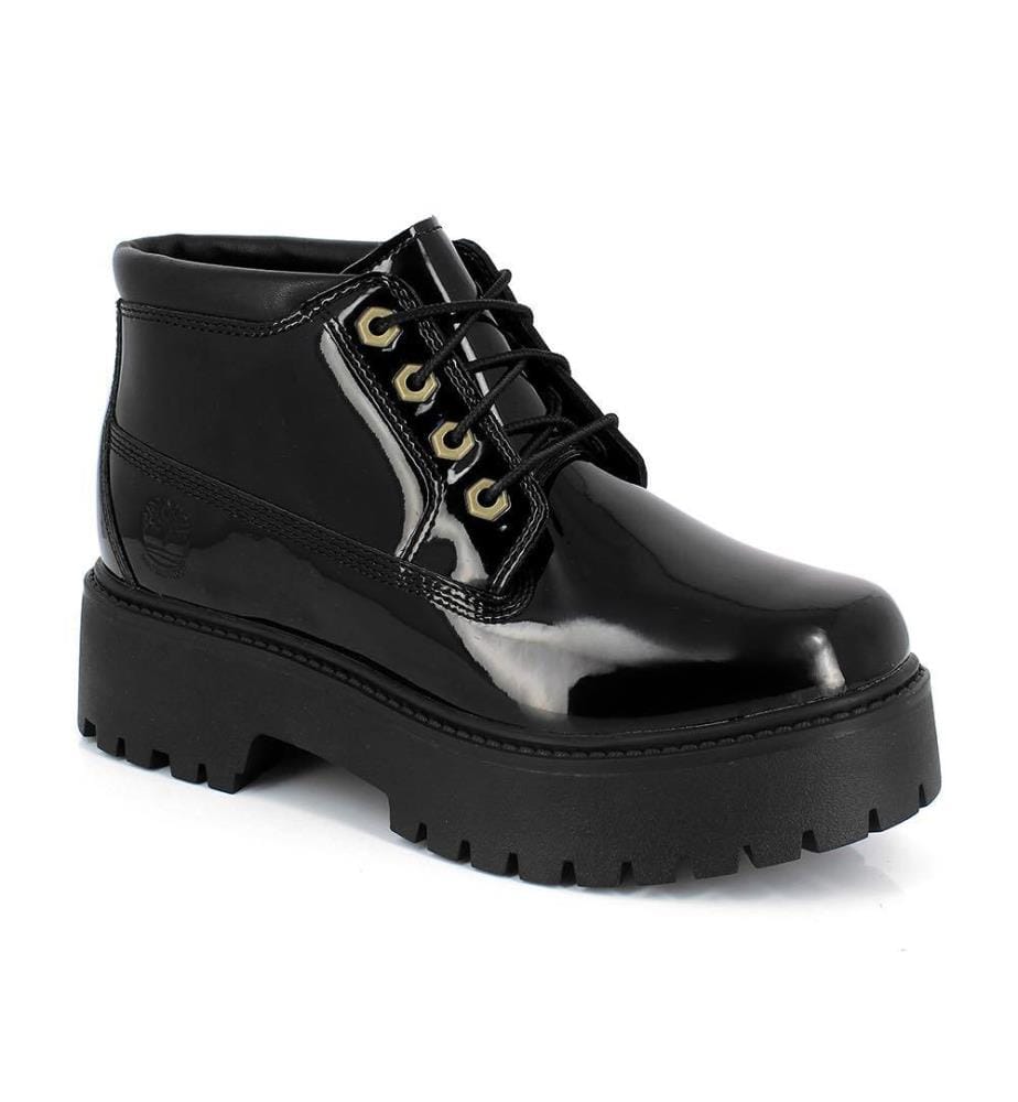 Bottes À Plateforme Imperméables Street Mid - Noir