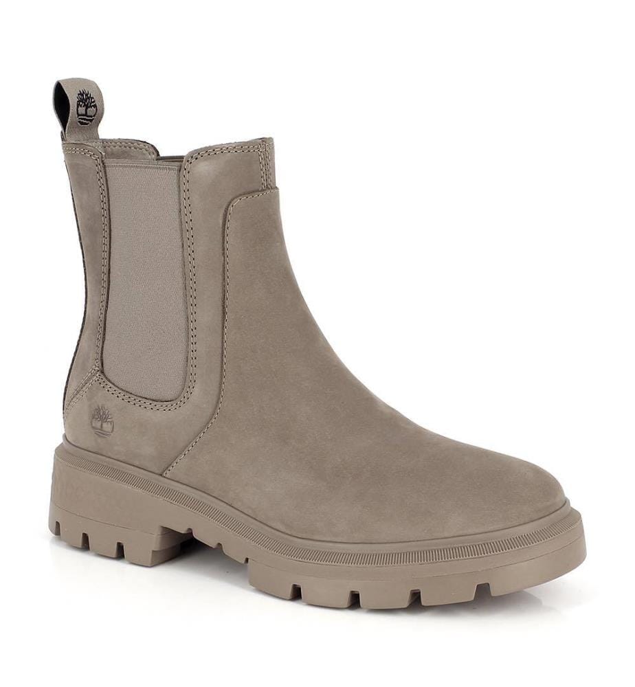 Bottines Chelsea Mi-Hautes Cortina Valley Large - Taupe Gris