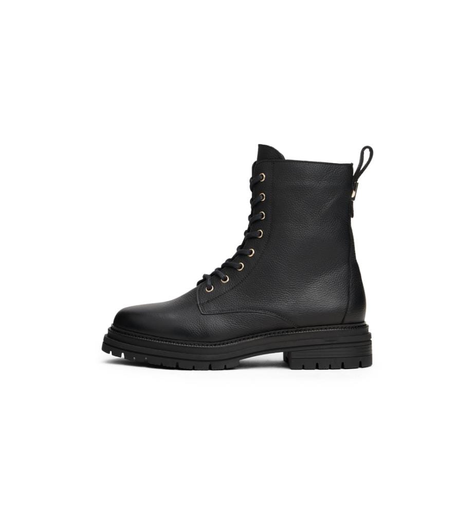 Bottines TH Plaque Pebble Lace - Noir