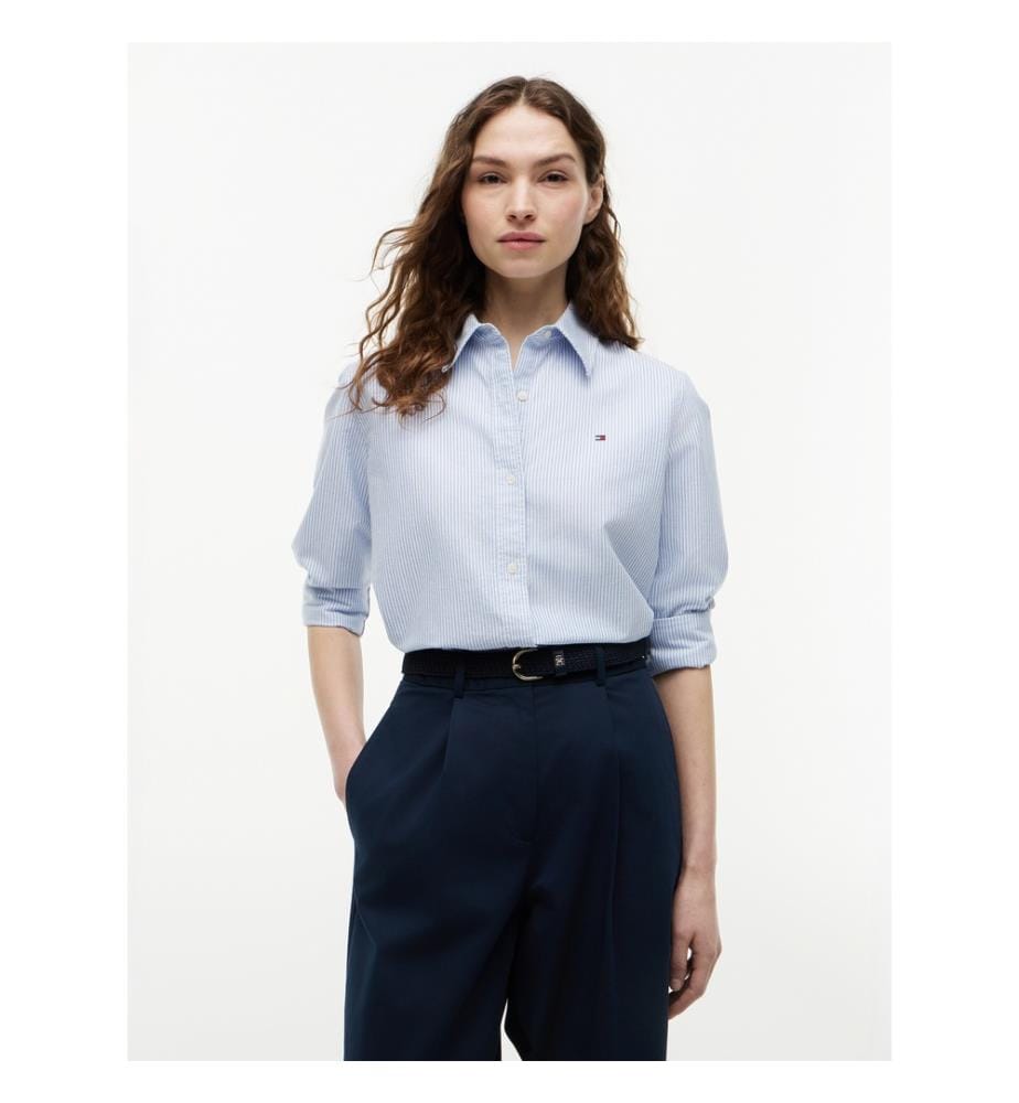 Chemise en Coton Oxford - Bleu et Blanc
