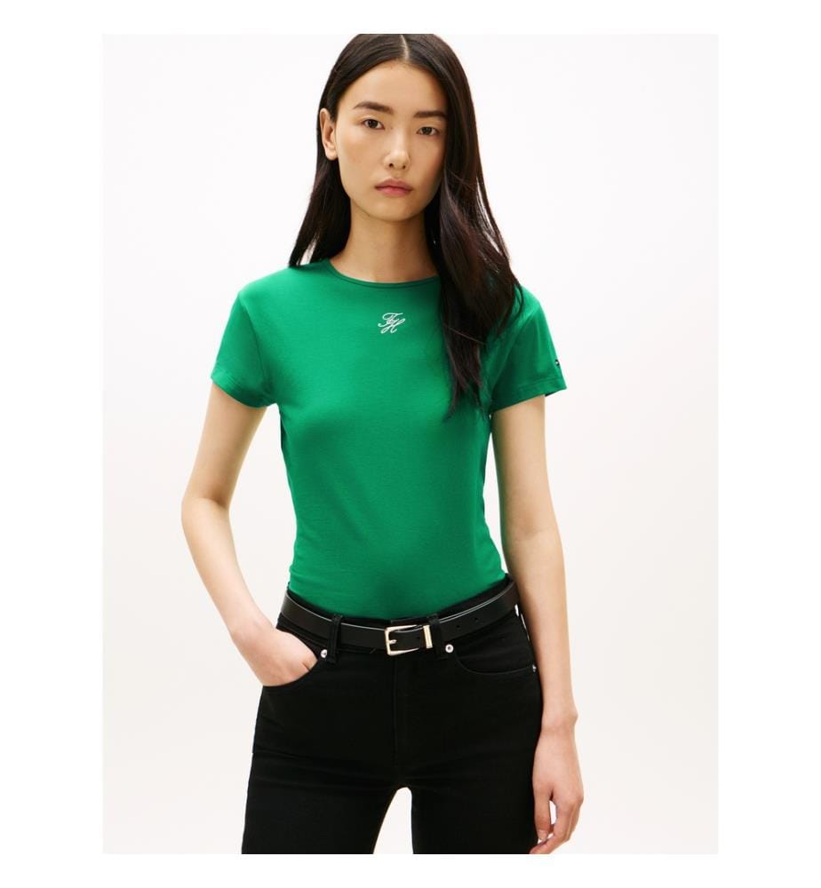 T-shirt Slim - Vert