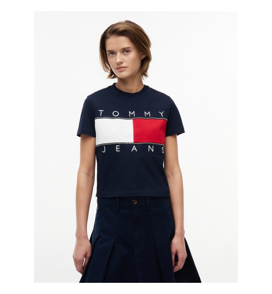 T-Shirt Tommy Jeans Grand Logo Drapeau