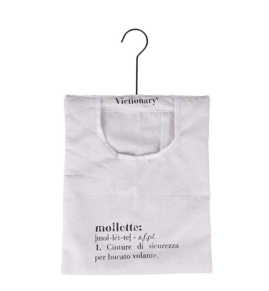 Sac à pinces à linge avec crochet - Blanc