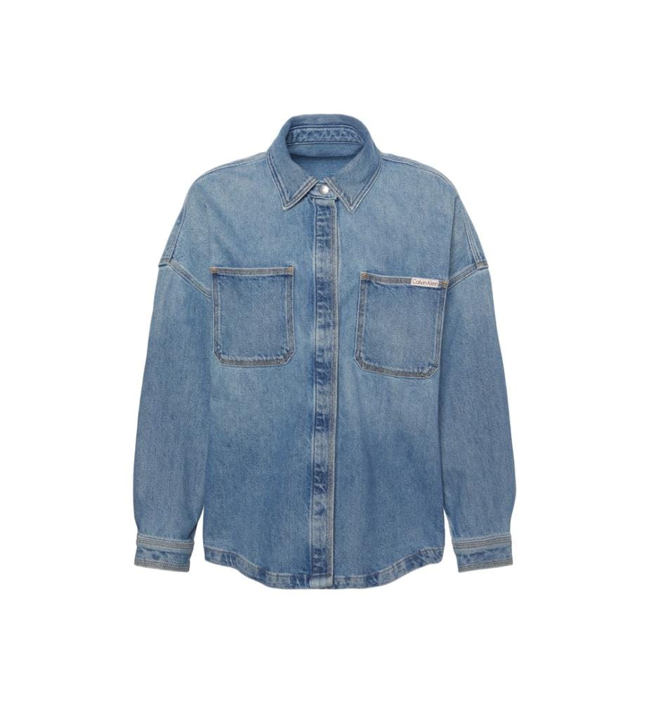 Chemise en jean Denim Boyfriend Shirt Overnight - Bleu nuit