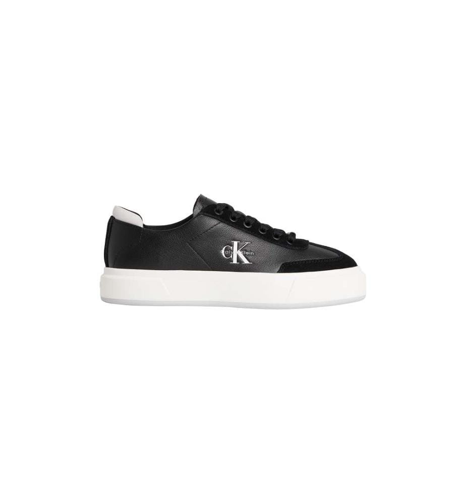 Baskets Cuir - black/bright white/gray