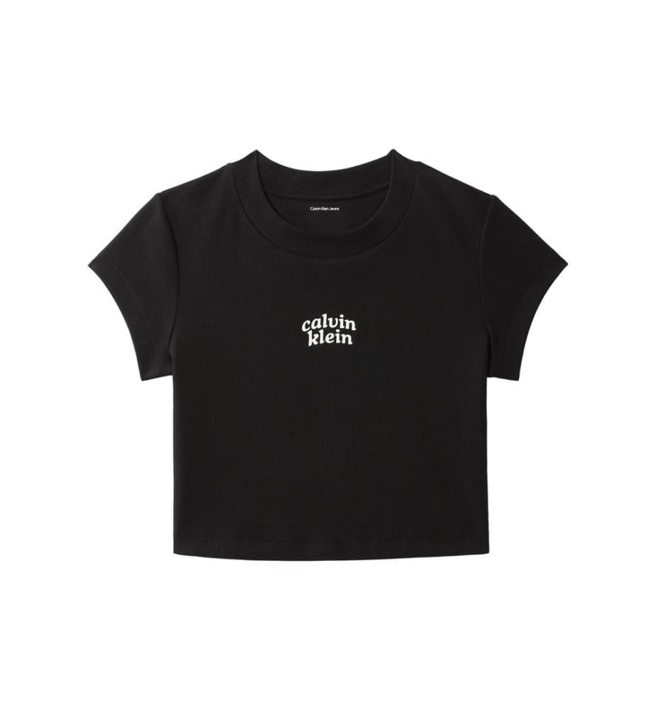 T-Shirt Slim Court - Noir