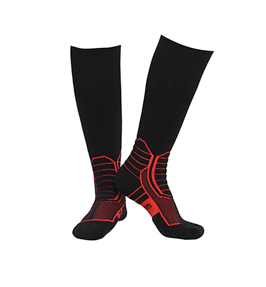 Chaussettes Chauffantes avec Batteries, 1 Paire - Noir