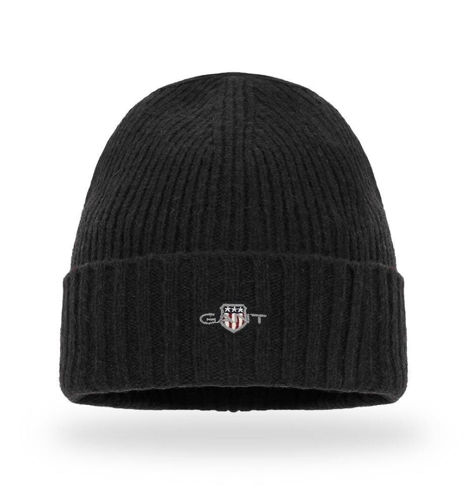 Bonnet en Laine Shield - Noir