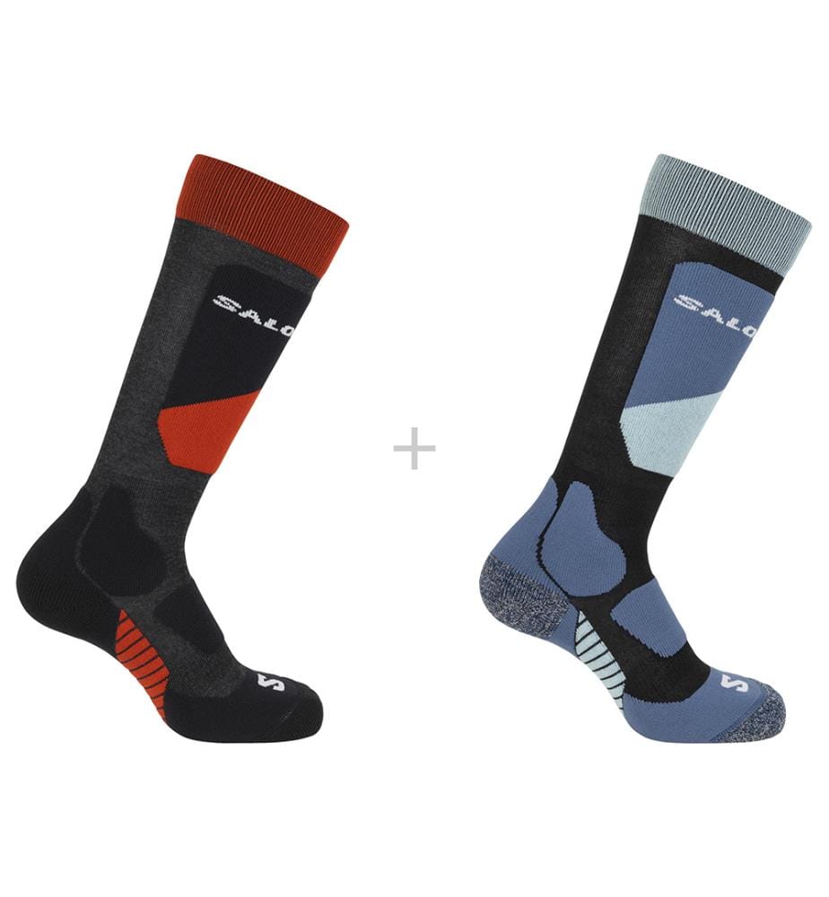 Lot de 2 Paires de Chaussettes de ski S/Access - Bleu et Gris