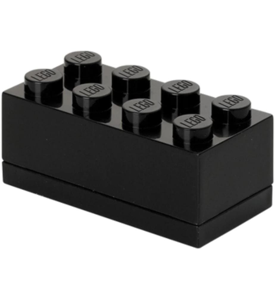 Mini boîte de rangement 8, 92 x 92 x 46 mm - Noir