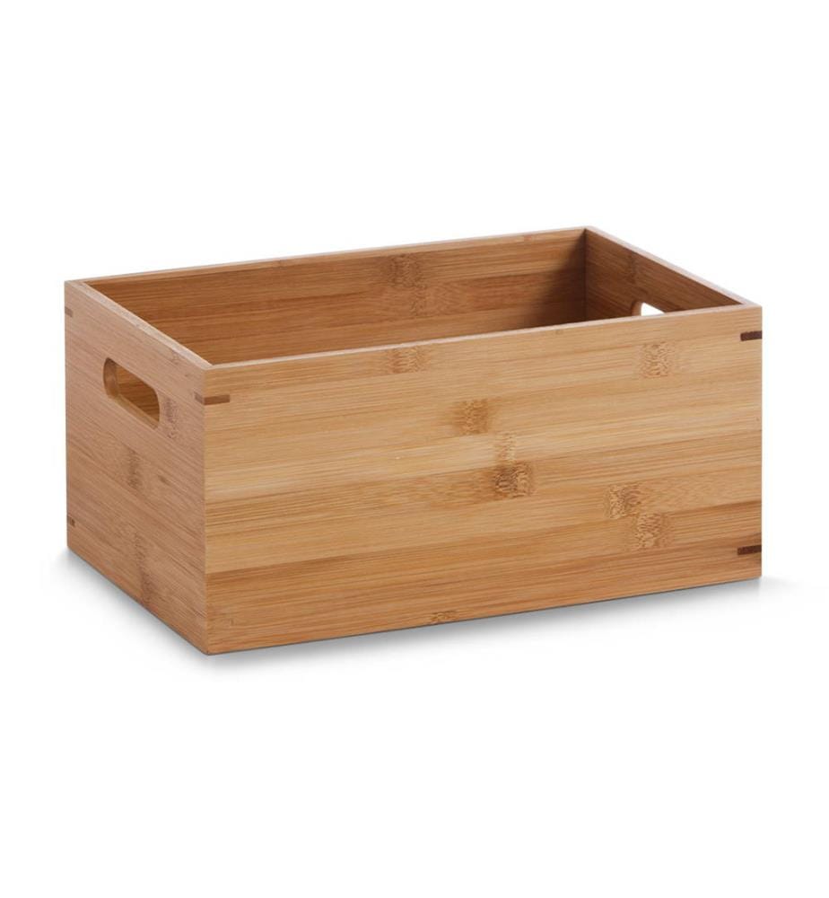 Boîte de Rangement Bambou - 30 x 20 x 14 cm - Brun