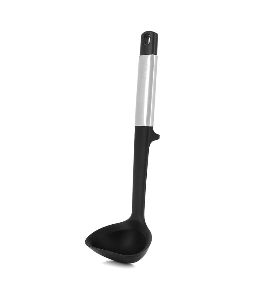 Louche en silicone en acier inoxydable - Noir et gris