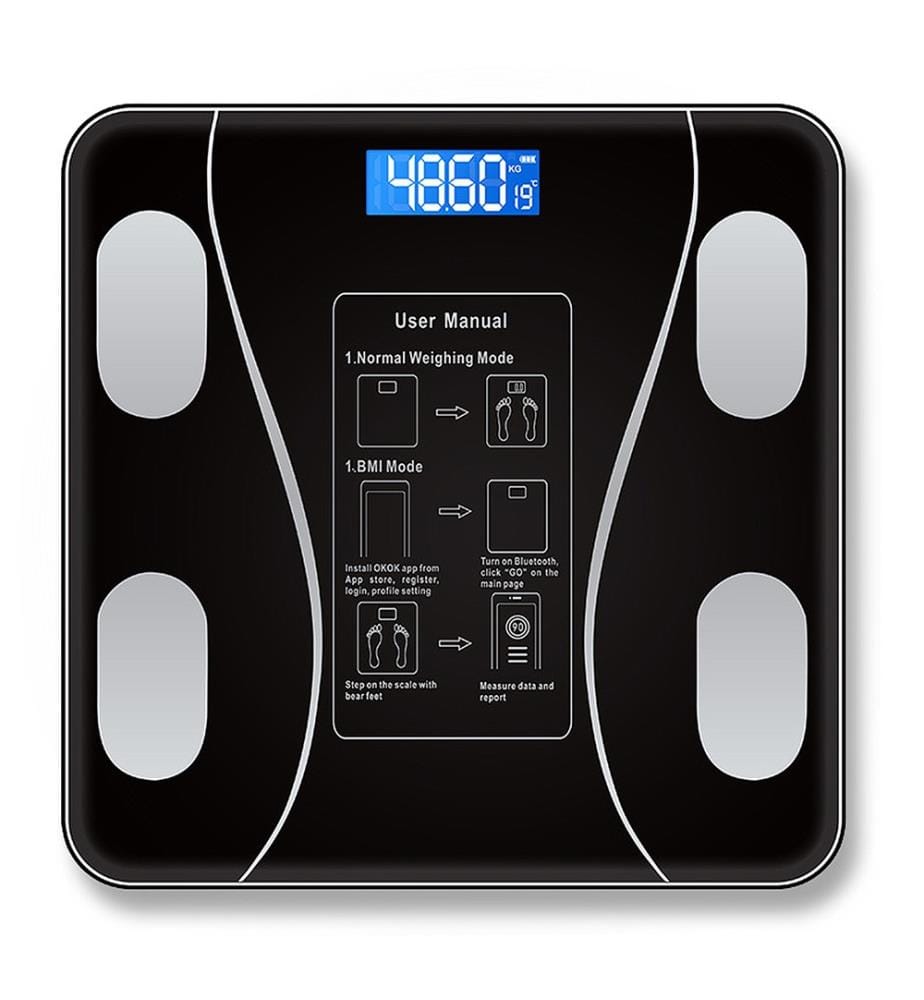 Balance intelligente 8 mesures corporelles - Noir