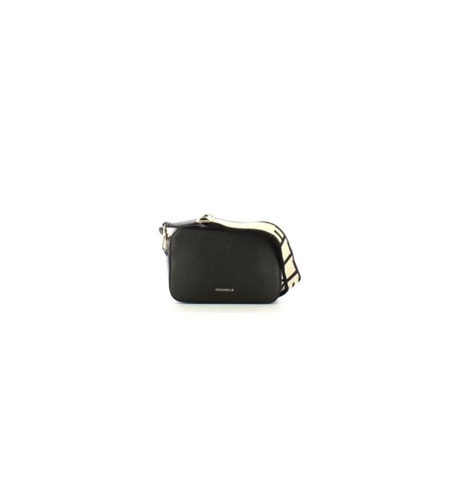 Mini sac Tebe en cuir grainé pour femme - Noir