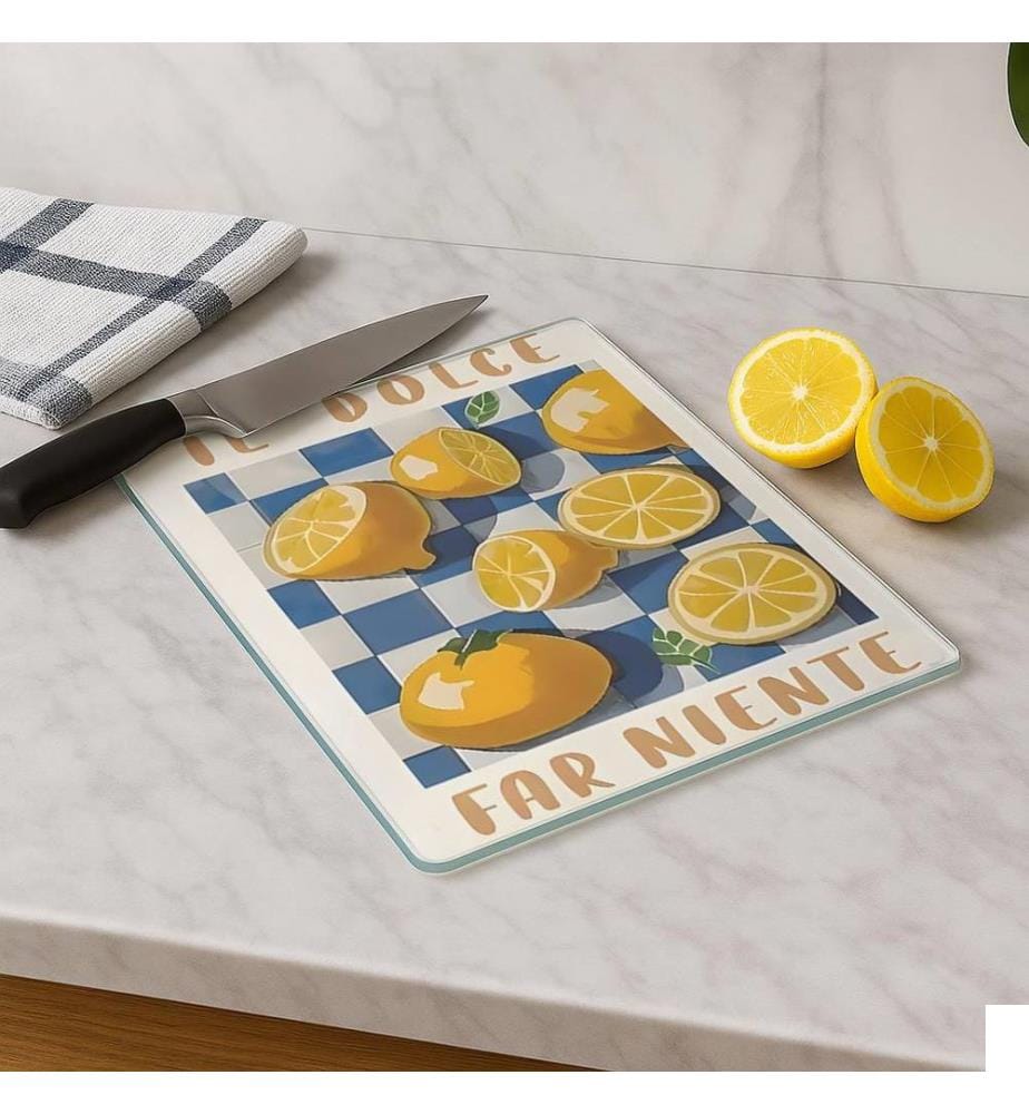 Planche à découper en verre trempé