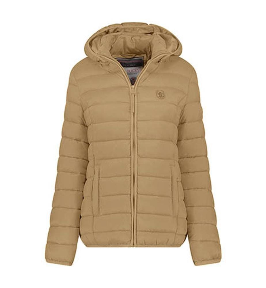 Doudoune avec Capuche Atikotal pour Femme - Taupe