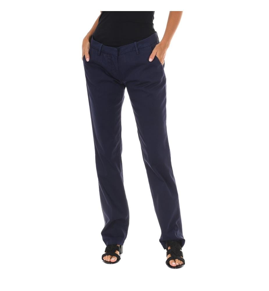 Pantalon long de style chino avec ourlets droits