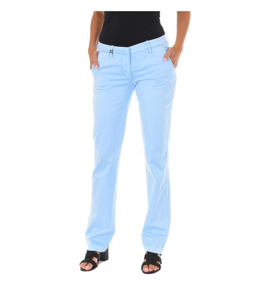 Pantalon long de style chino avec ourlets droits