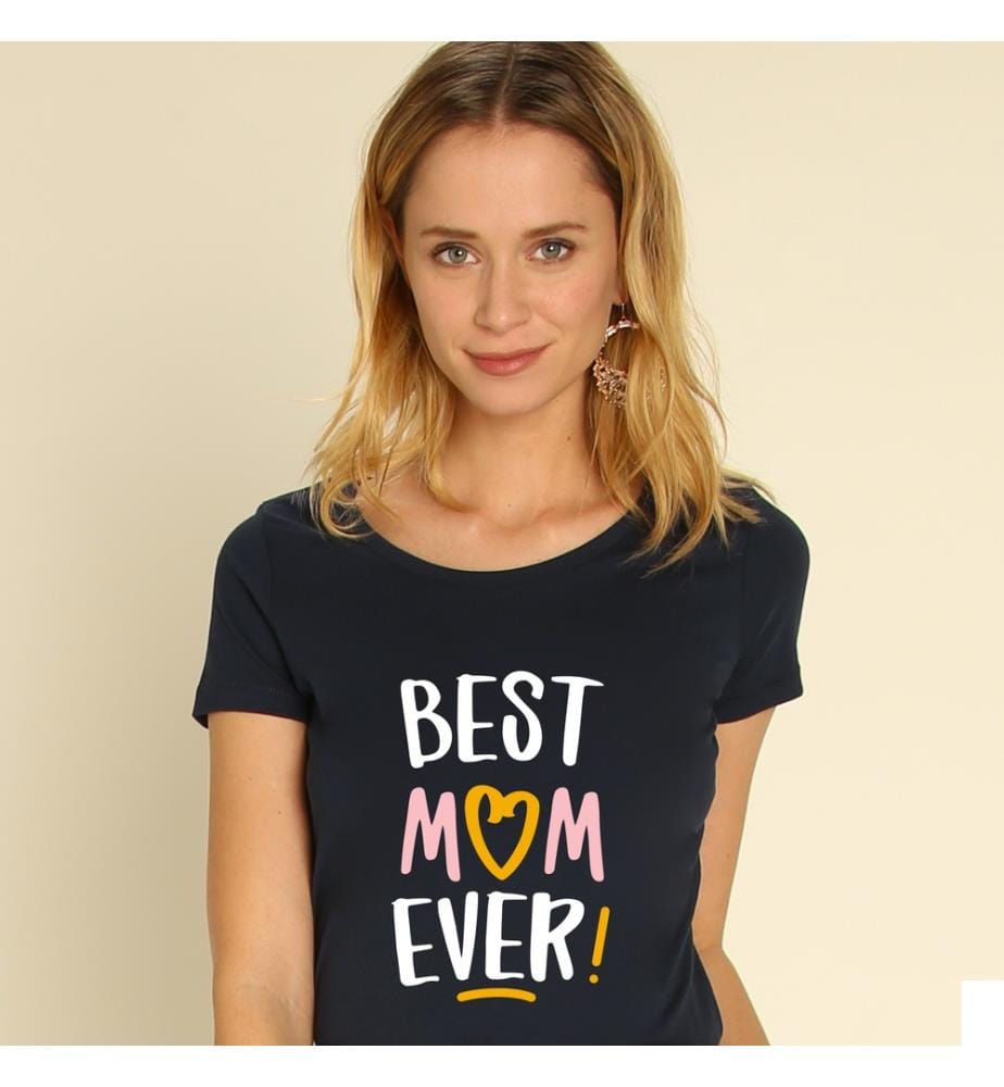 T-Shirt Best Mom Ever - Navy