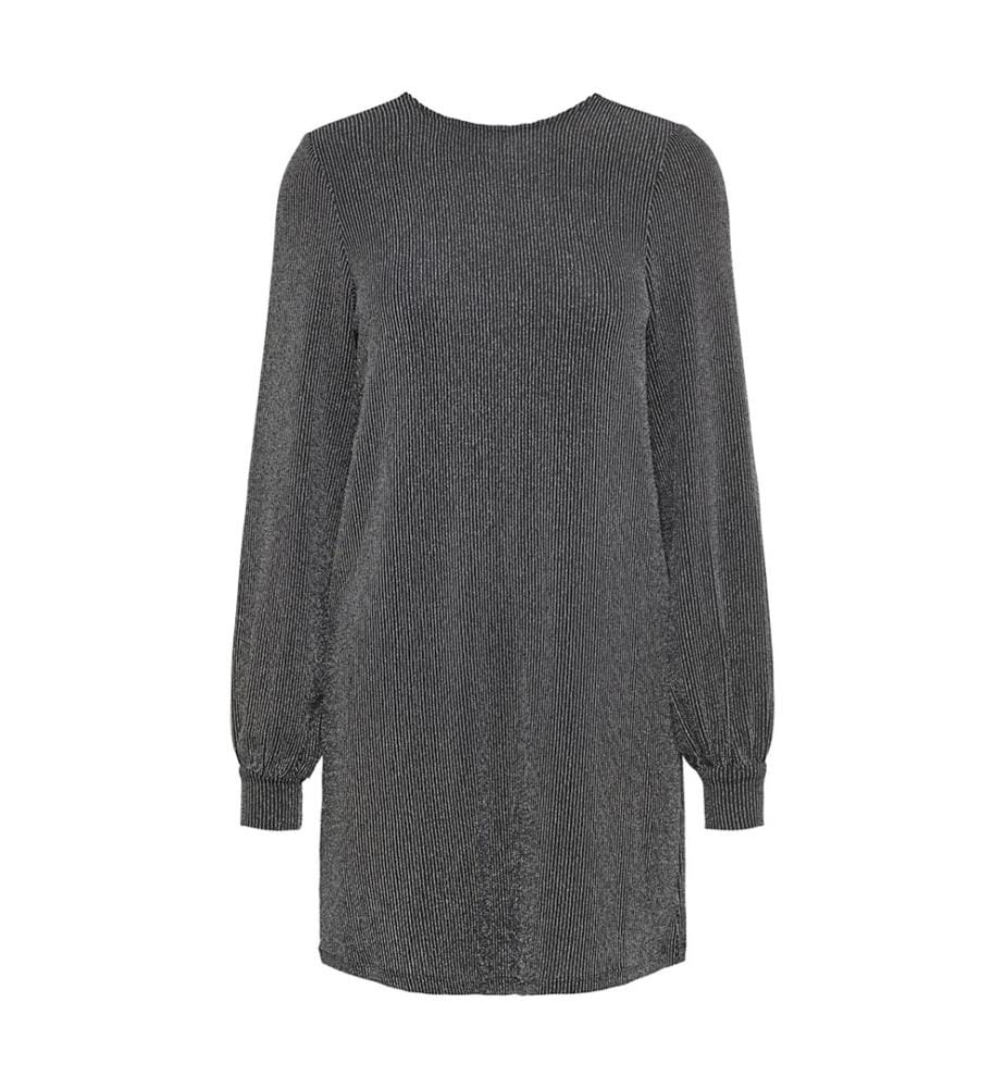 Robe à Noeud Pailletée - Black Silver Glitter