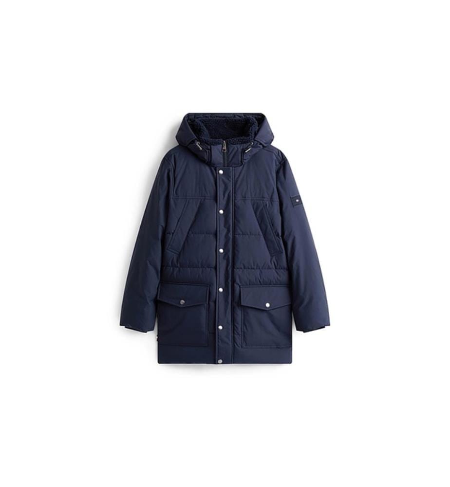 Parka Utilitaire Rembourrée Déperlante - Bleu Marine