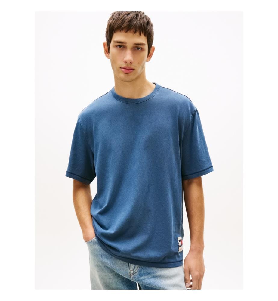 T-Shirt 90S Waving Flag - Bleu