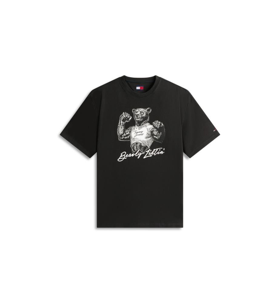 T-Shirt Relaxed Bear - Noir