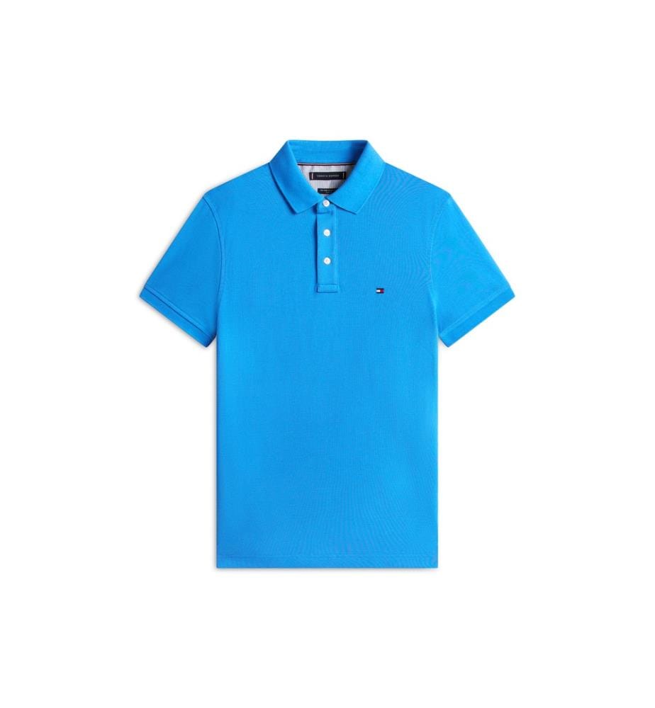 Polo Slim en Piqué 1985 - Bleu