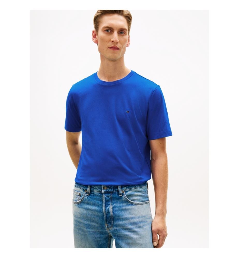 T-Shirt coupe standard uni - Bleu
