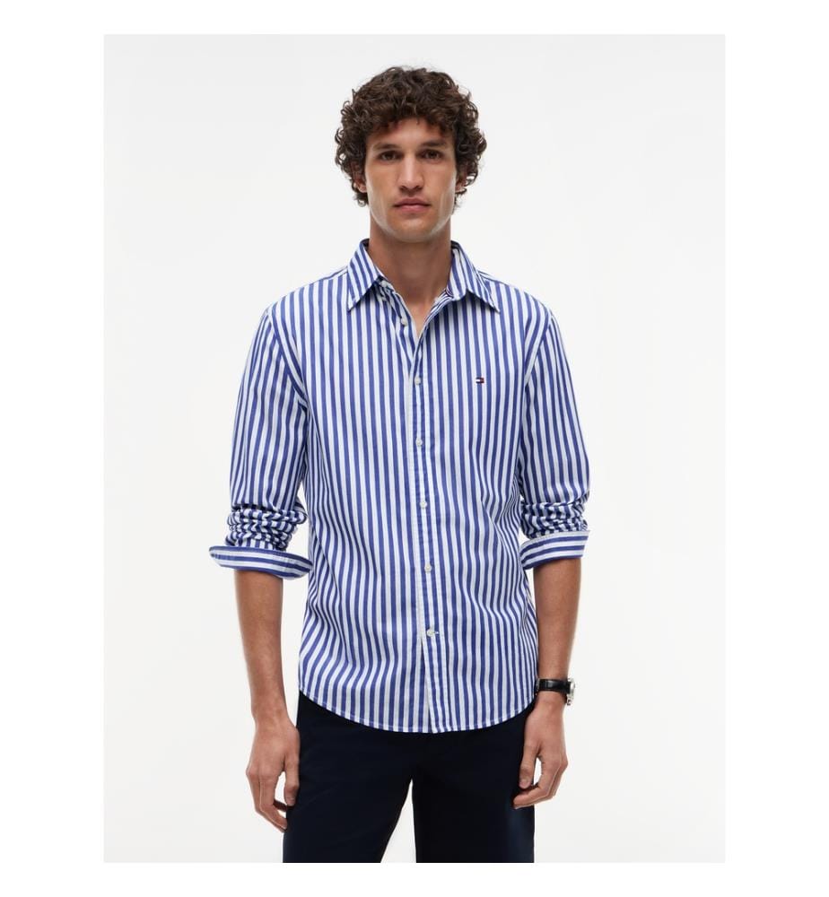 Chemise Flex Poplin Classique STP RF - Bleu