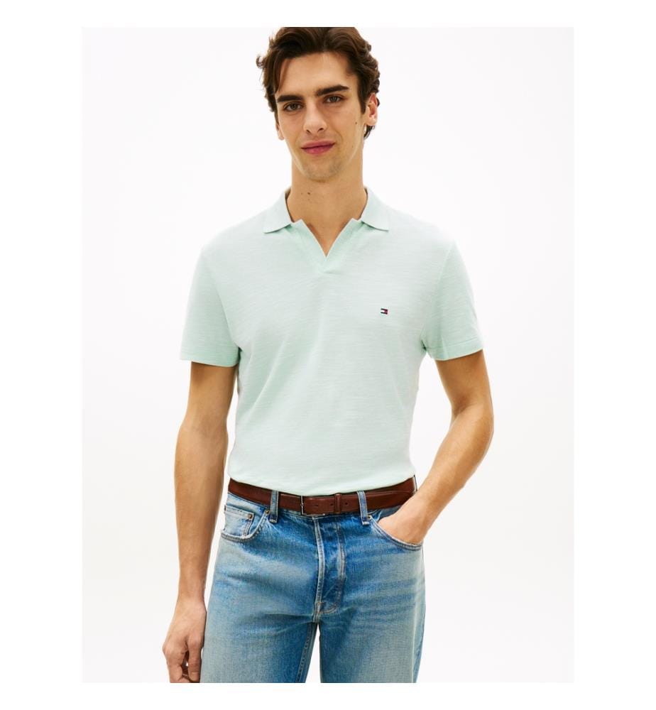 Polo Slub Oxford Piqué Reg - Vert