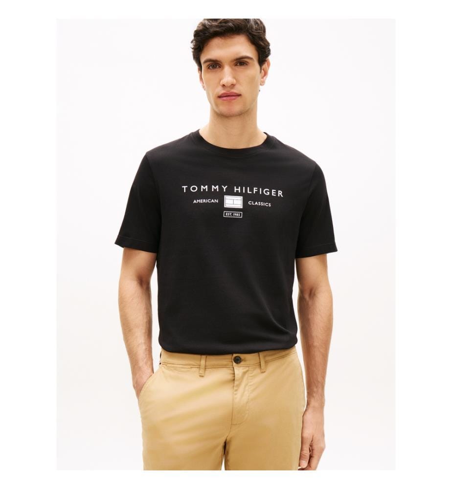 T-Shirt Brand Love Mono Stack - Noir