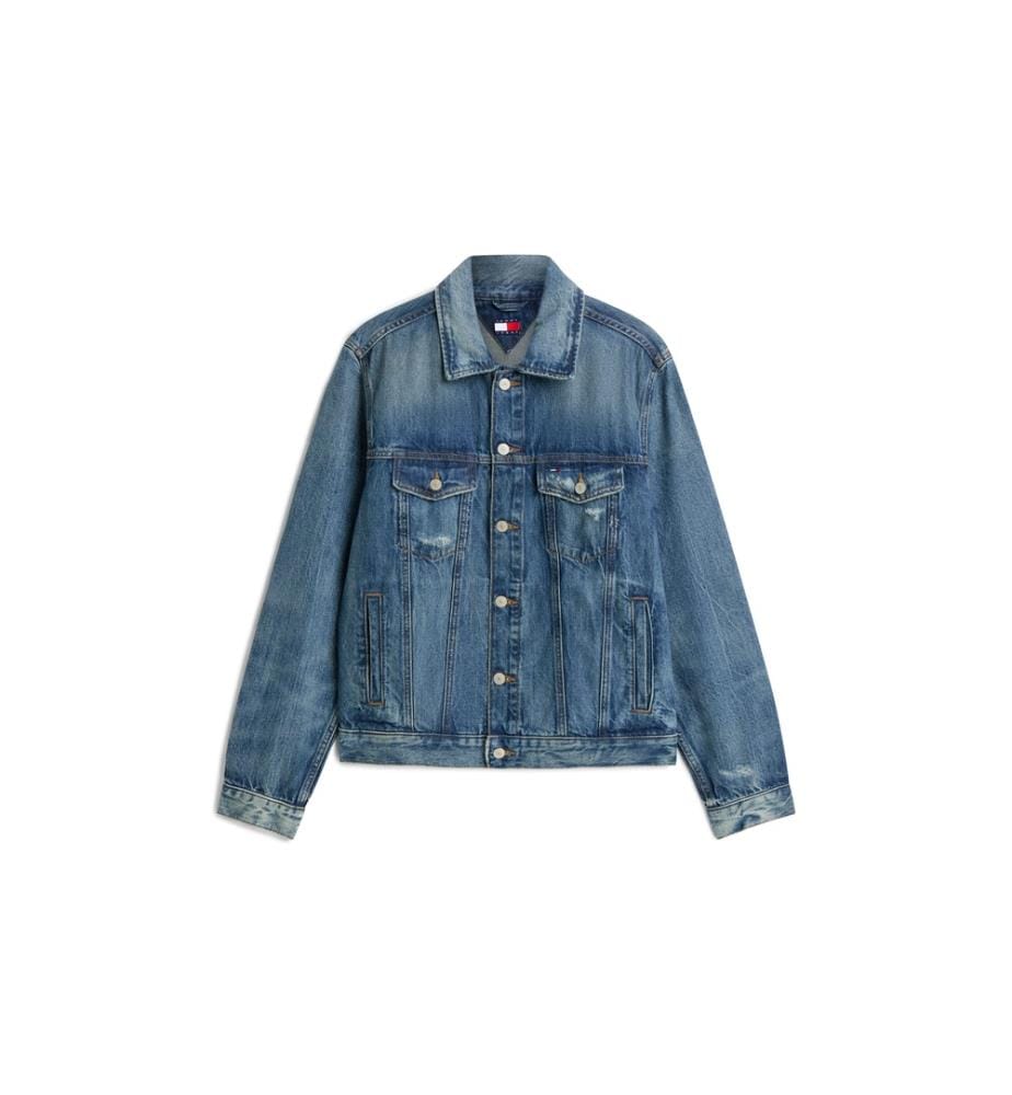 Veste de camionneur Ryan en denim à l'aspect usé