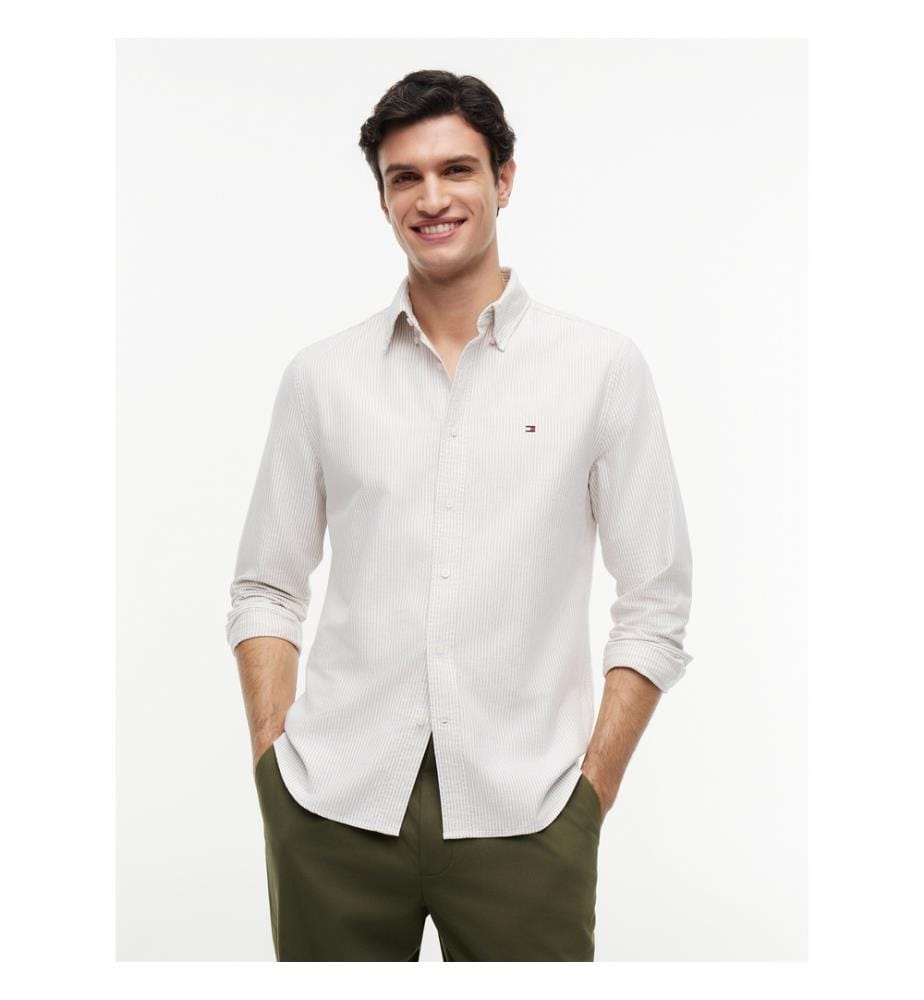 Chemise Heritage Oxford Rayée - Beige