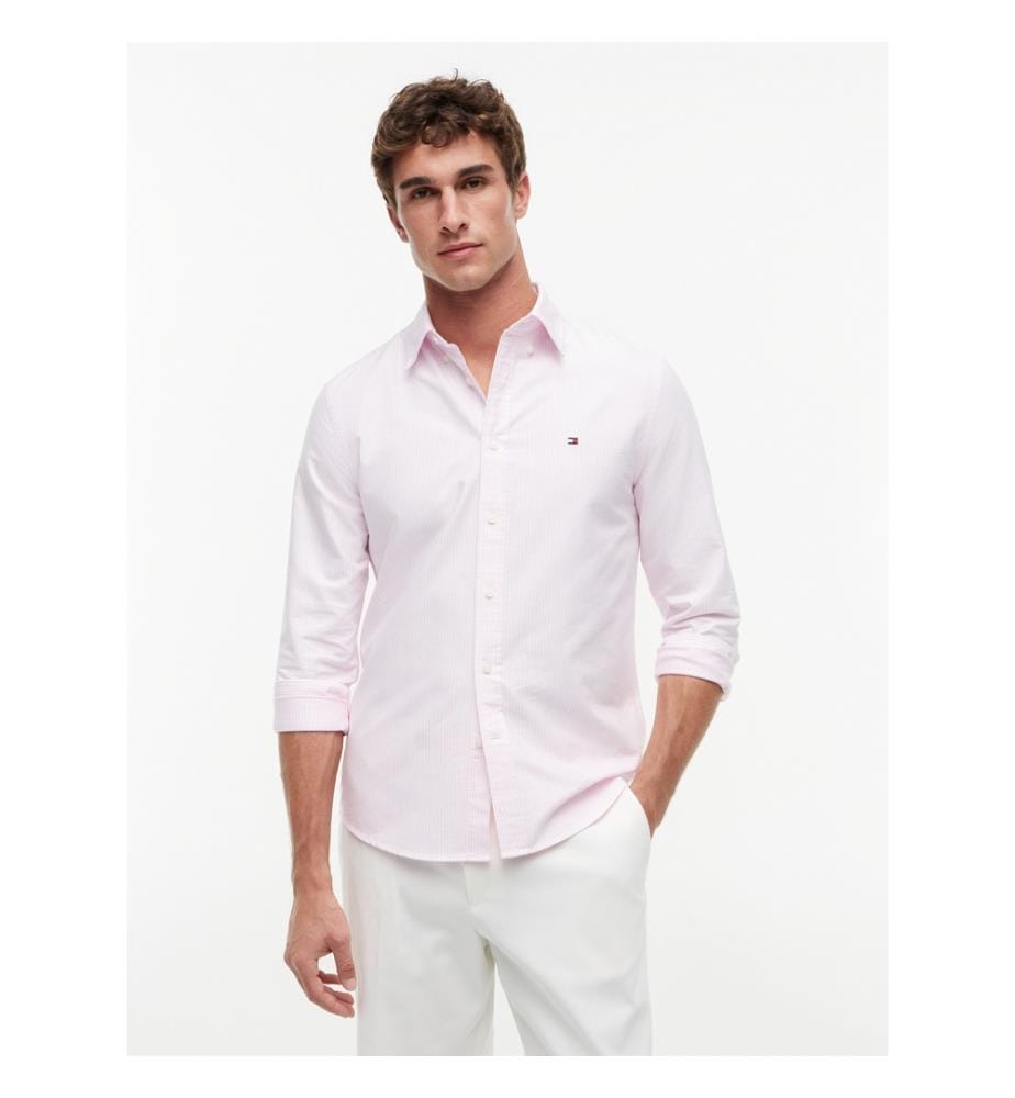 Chemise Heritage Oxford rayé RF - Rose