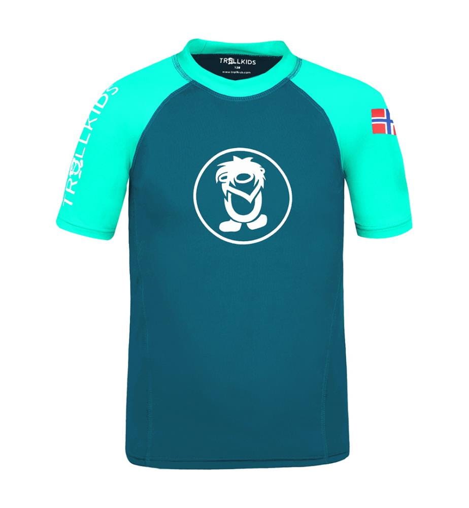 Kids Kvalvika T-Shirtmenthe foncée-pétrole