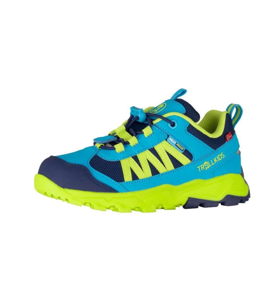 Chaussures de randonnée imperméables Tronfjell Hiker Low - Pool Blue & Dark Indigo & Spring Leaf