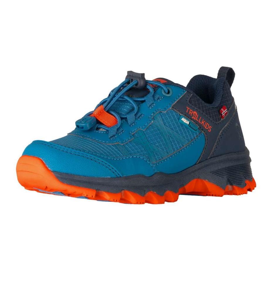Chaussures de randonnée imperméables Trolltunga Hiker Low XT - Atlantic Blue & Glow Orange & Dark Navy